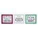 Transpac Wood 10 in. Multicolor Christmas Text Decor Block Set of 3