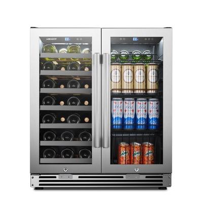 LanboPro Dual Zone Wine and Beverage Cooler 31 Bottles 58 Cans
