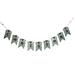 Transpac Metal 68 in. Silver Christmas Galvanized Banner