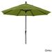 California Umbrella 11' Rd. Aluminum Market Umbrella, Crank Lift, Collar Tilt, Dbl Wind Vent, Black Finish, Pacifica Fabric
