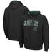 Men's Colosseum Black Michigan State Spartans Arch & Logo 3.0 Full-Zip Hoodie