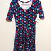 Lularoe Dresses | Lularoe Nicole Dress Polka Dots | Color: Blue/Red | Size: S
