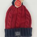 Levi's Accessories | Levi's Beanie Hat O/S Cable Knit Fleece | Color: Blue/Red | Size: Os