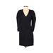 H&M Casual Dress: Black Solid Dresses - Women's Size 0