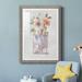 House of Hampton® Mini Bouquet II - Picture Frame Painting Paper in Black/Blue/Gray | 31.5 H x 23.5 W x 1.5 D in | Wayfair