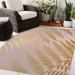 Yellow 60 x 0.08 in Area Rug - Bay Isle Home™ Hardt Floral Pink/Gold Indoor/Outdoor Area Rug Polyester | 60 W x 0.08 D in | Wayfair