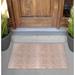 Arlmont & Co. Ardin Cheetah Non-Slip Outdoor Door Mat Synthetics in Pink/Brown | Rectangle 1'6" x 2'6" | Wayfair 54D07AB1F7D045CD8AC360DCD6FF743F