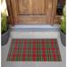 The Twillery Co.® Hersche Non-Slip Outdoor Door Mat Synthetics in White | Rectangle 2' x 3' | Wayfair 2FD05D8E53A44D0D8E3458A158CF6363