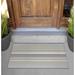 Arlmont & Co. Avari Poolside Non-Slip Outdoor Door Mat Synthetics in Gray/White | Rectangle 2' x 3' | Wayfair FEA02402C945455CA772F89B7B3072C4