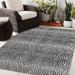 Black/White 60 x 0.08 in Area Rug - Mercer41 Alnita Animal Print Charcoal/White Indoor/Outdoor Area Rug Polyester | 60 W x 0.08 D in | Wayfair