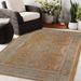 Gray/Yellow 108 x 0.08 in Area Rug - Bungalow Rose Dali Oriental Yellow/Gray Indoor/Outdoor Area Rug Polyester | 108 W x 0.08 D in | Wayfair