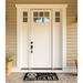 The Holiday Aisle® Kristoff Enter If You Dare 30" x 18" Non-Slip Outdoor Door Mat Coir in Black | 30 H x 18 W x 0.5 D in | Wayfair