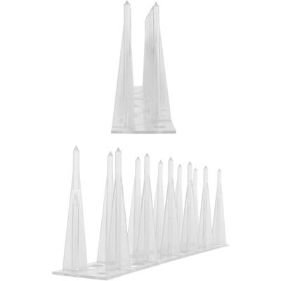 1 Meter Taubenspikes 2-reihig Kunststoff 033 - hochwertige Lösung komplett aus Polycarbonat für