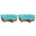 Laguna Curved Armless Sofa 2 Per Box