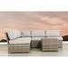 LSI 6 Piece Rattan Sectional Seating Group with Cushions