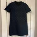 Madewell Dresses | Madewell Mixed Polka Dot Shift Dress | Color: Black/Blue | Size: Xs