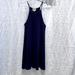 Anthropologie Dresses | Anthropologie Navy Blue, Ribbed Swing Dress S | Color: Black/Blue | Size: S