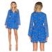 Free People Dresses | Free People Cobalt Blue Lilou Printed Dress | Color: Blue | Size: Xs