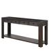 Wood Console Table With 4-Drawers and Under-frame