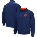 Men's Colosseum Navy Syracuse Orange Tortugas Team Logo Quarter-Zip Jacket