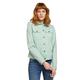 TOM TAILOR Women's 1024470 Basic Denim Jacket, 26201 Minty Green, S