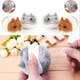 Souris à mouvement secoué pour chat jouet interactif en fourrure animal de compagnie chaton Rat