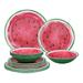 UPware 12-Piece Watermelon Melamine Dinnerware Set