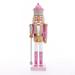 Kurt Adler 15-Inch Pink Nutcracker