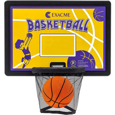 ExacMe Rectangle Basketball Hoop and Ball for Trampoline, BH07YE - 31.9''×22.8''×0.98''