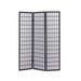 Latitude Run® 51" W x 71.25" H 3 - Panel Folding Room Divider Heavy Duty Rice Paper/Wood in Gray | 71.25 H x 51 W x 0.75 D in | Wayfair