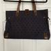 Dooney & Bourke Bags | Dooney & Bourke - Navy And Brown Leather Tote | Color: Blue/Brown | Size: Os