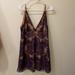 Free People Dresses | Free People Sequined Mini Dress | Color: Purple/Tan | Size: 8