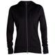 Icebreaker - Women's Quantum III L/S Zip Hood - Merinojacke Gr S schwarz