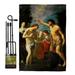 Ornament Collection The Baptism of Christ 2-Sided Polyester 18.5 x 13 in. Flag Set in Black/Brown | 18.5 H x 13 W in | Wayfair