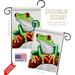 Ornament Collection 2-Sided Polyester 18.5 x 13 in. Flag set in Green/White | 18.5 H x 13 W in | Wayfair OC-PT-GS-192657-IP-BO-03-D-US21-OC