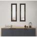 Astoria Grand Derrell Modern & Contemporary Cheval Mir Venetian Mirror Set, Copper | 9.5 H x 25.5 W x 0.75 D in | Wayfair