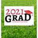 The Party Aisle™ 2021 Grad Yard Sign Blue Resin/Plastic in Red | 15 H x 23 W x 0.19 D in | Wayfair D960BB5A49D7451485F6D382E66F0BEA