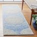 Blue/White 72 x 0.39 in Indoor Area Rug - Bungalow Rose Pezanetti Oriental Handmade Tufted Wool Blue/Ivory Area Rug Wool | 72 W x 0.39 D in | Wayfair