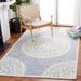 Blue/White 60 x 0.39 in Indoor Area Rug - Bungalow Rose Pezanetti Oriental Handmade Tufted Wool Blue/Ivory Area Rug Wool | 60 W x 0.39 D in | Wayfair