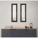 Astoria Grand Derrell Modern & Contemporary Cheval Mir Venetian Mirror Set, Copper | 9.5 H x 35.5 W x 0.75 D in | Wayfair