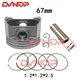 Kit d'Assemblage de Piston de Moto pour Zongshen CG250 CG 1.2 Pièces de Rechange de Moteur de 67mm