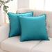 Deconovo Velvet Pom-poms Throw Pillow Covers 2 PCS(Cover Only)