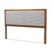 Iden Modern and Contemporary Wood Headboard -Light Grey