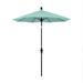 California Umbrella 7.5' Rd. Aluminum/Fiberglass Rib Patio Umb, Deluxe Crank Lift/Collar Tilt, Bronze Finish, Sunbrella Fabric