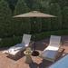 Okaloosa 7.5ft Round Crank Lift Tilting Patio Umbrella by Havenside Home, Base Not Included