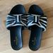 Kate Spade Shoes | Black And White Kate Spade Ribbon Bow Slides - 8m | Color: Black/White | Size: 8