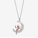 Disney Jewelry | Disney Tinkerbell Crystal Necklace | Color: Gold/Silver | Size: Os