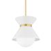 Troy Lighting Scout 20 Inch Large Pendant - F8620-SWH/PBR