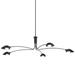 Troy Lighting Leo 84 Inch 5 Light Mini Chandelier - F7815-SBK