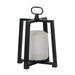 16.25" Black and White Contemporary Lantern with Frame